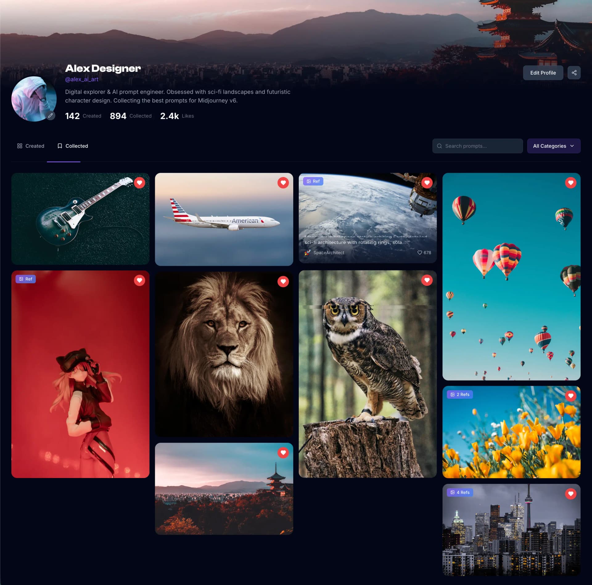 PromptFolio Manage Feature Demo